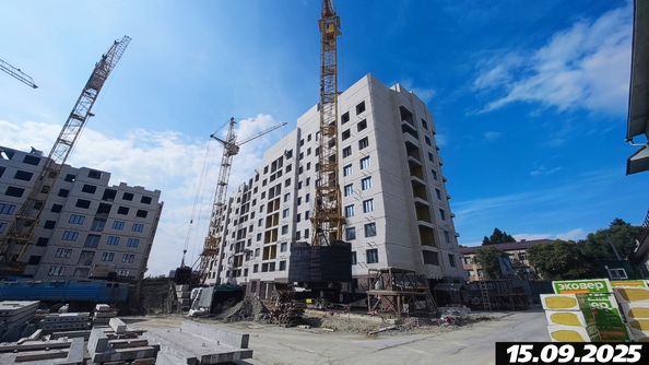 Ход строительства 15 сентября 2025