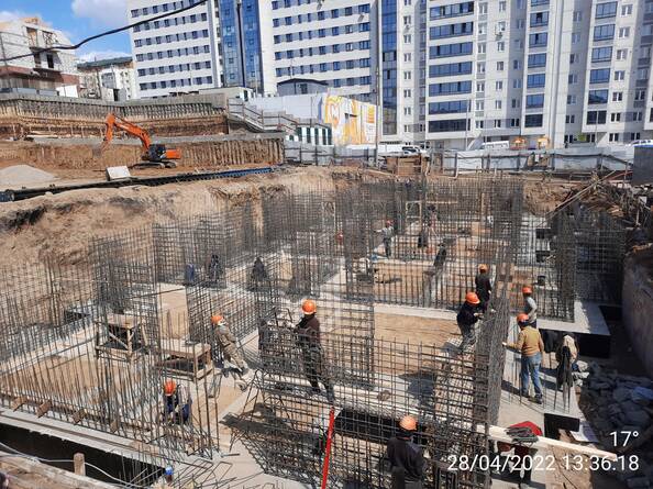 Ход строительства Ход строительства 28 апреля 2022