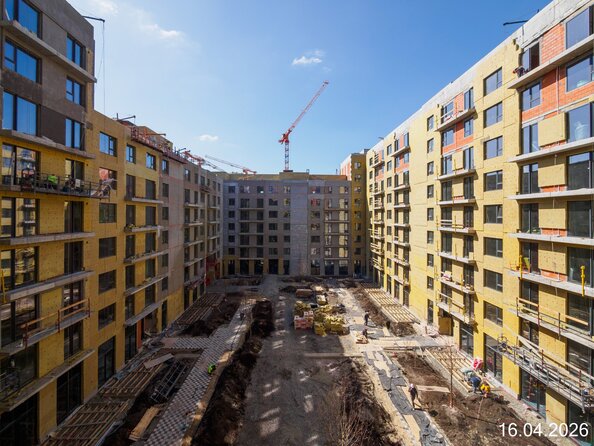 Ход строительства 16 апреля 2026
