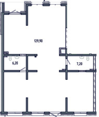 Планировка Студия 143,3 м²