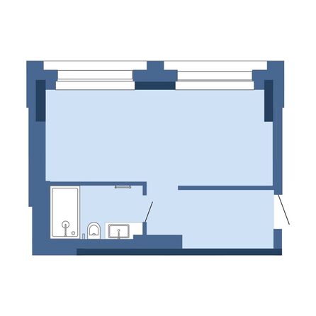 Планировка Апартамент 28,3 м²