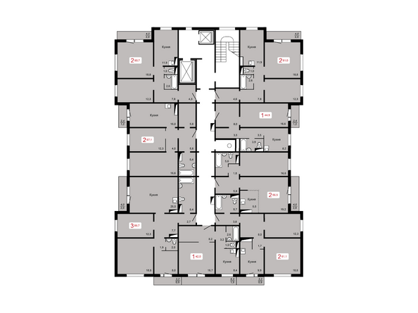 Планировка 2 этажа