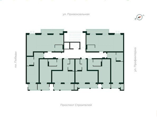 Типовой план этажа 7 подъезд