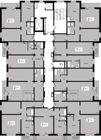 План 17 этажа 1 подъезд