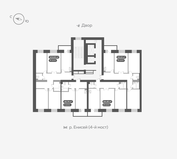 
   Продам 1-комнатную, 43.1 м², Академгородок ул, 78

. Фото 19.