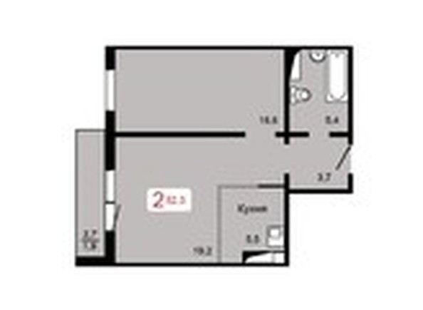 
   Продам 2-комнатную, 52.3 м², Аральская ул, 47

. Фото 1.
