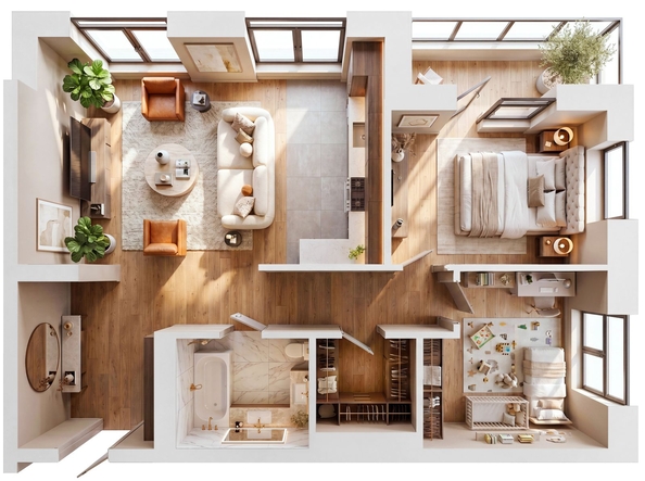 
  Продается 3-комн. квартира 77.8 м², в ЖК Суриков, дом 1. Фото 4.