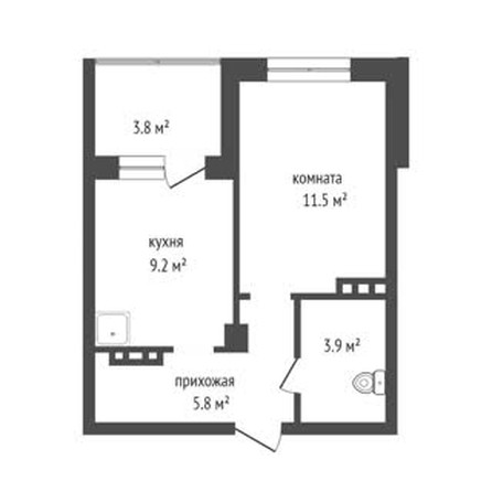 
   Продам 1-комнатную, 31.9 м², Серебряный, дом 1 корпус 2

. Фото 9.