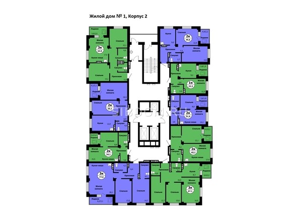 
   Продам 2-комнатную, 31.9 м², Серебряный, дом 1 корпус 2

. Фото 2.
