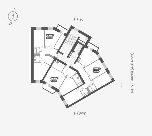 
   Продам 3-комнатную, 81.34 м², Академгородок, дом 7

. Фото 18.