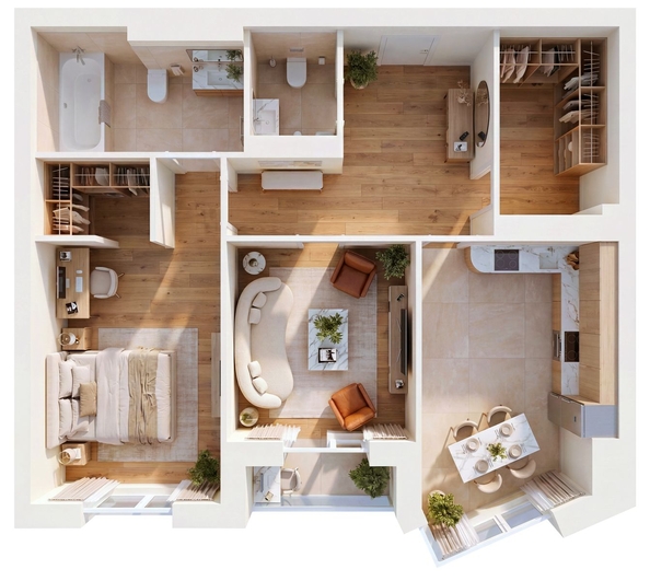 
  Продается 2-комн. квартира 70.8 м², в ЖК Суриков, дом 1. Фото 4.