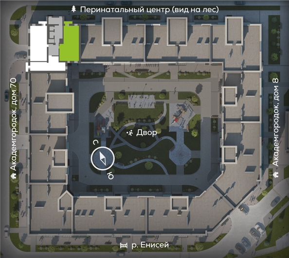 
  Продается 3-комн. квартира, 92.7 м², ЖК Академгородок, дом 6
. Фото 3.
