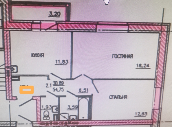 
   Продам 2-комнатную, 57 м², Академгородок ул, 66

. Фото 22.