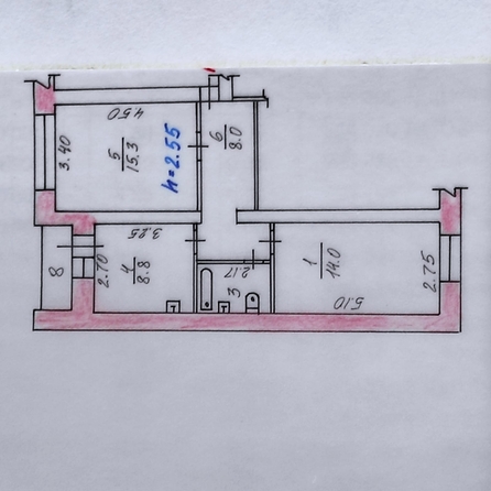 
   Продам 2-комнатную, 49.4 м², Демьяна Бедного ул, 24

. Фото 2.