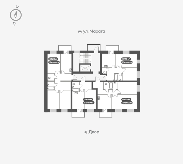 
   Продам 3-комнатную, 83.3 м², Ладо Кецховели ул, 27

. Фото 16.