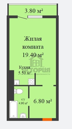 
   Продам студию, 37.7 м², Дубенский, дом 7.2

. Фото 1.