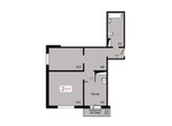 
   Продам 2-комнатную, 62.4 м², Мичурино, дом 2 строение 5

. Фото 1.