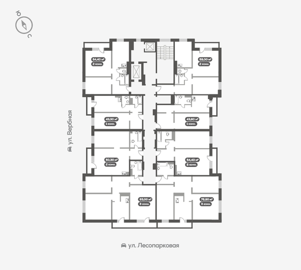 
   Продам 3-комнатную, 76.8 м², Белый квартал на Свободном, дом 3

. Фото 18.