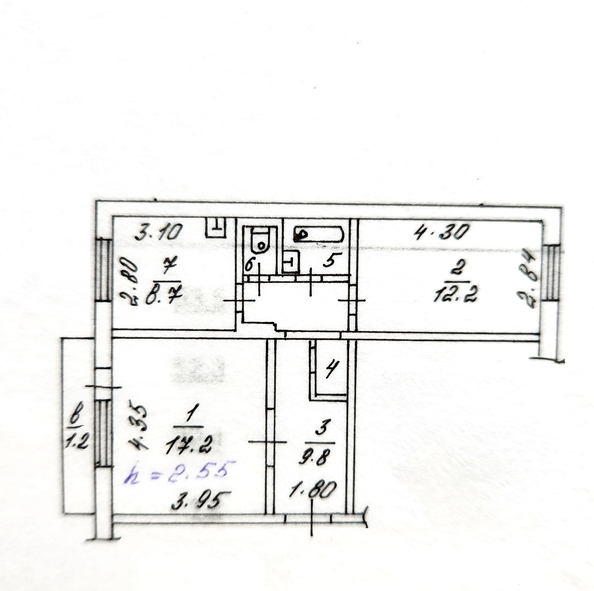 
   Продам 2-комнатную, 53.5 м², Краснодарская ул, 13а

. Фото 17.