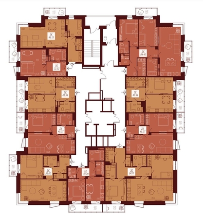 
   Продам 1-комнатную, 39.79 м², АЙВАЗОВSKY (АЙВАЗОВСКИЙ), 1

. Фото 4.