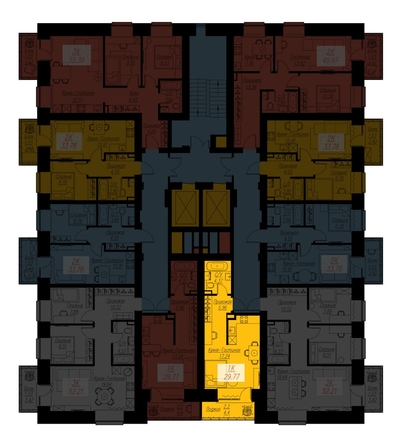 
   Продам 1-комнатную, 29.77 м², Биография, дом 2, корп 1

. Фото 1.