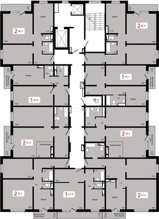 
   Продам 1-комнатную, 44.6 м², Мичурино, дом 2 строение 6

. Фото 5.