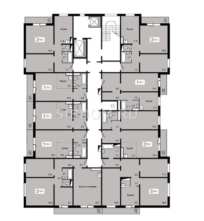 
   Продам 3-комнатную, 78.3 м², 60 лет Октября ул, оение 6

. Фото 4.