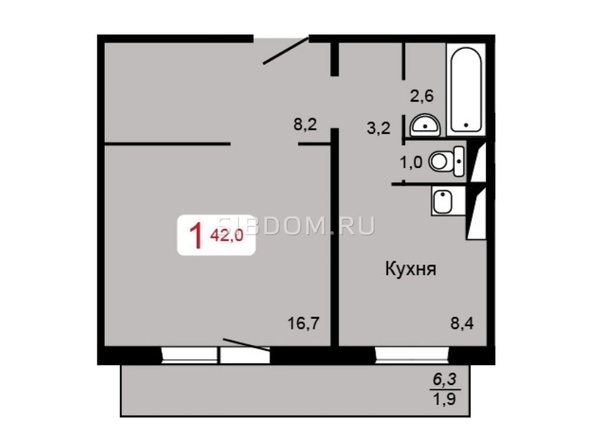 
   Продам 1-комнатную, 45 м², Судостроительная ул, 31к

. Фото 10.