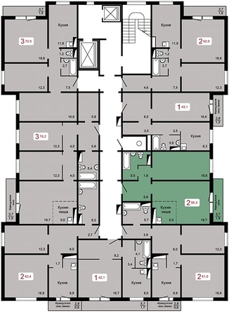 
   Продам 2-комнатную, 56.3 м², Мичурино, дом 2 строение 4

. Фото 1.