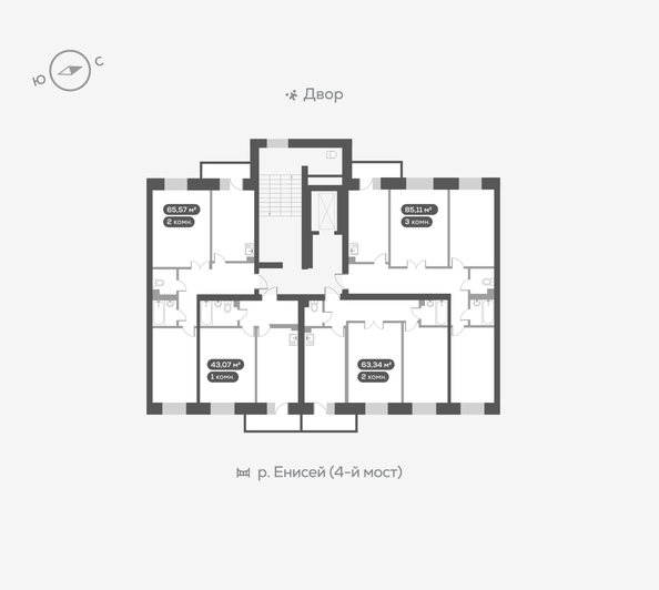 
   Продам 3-комнатную, 85.4 м², Академгородок ул, 78

. Фото 18.