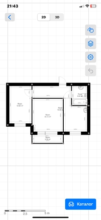 
   Продам 2-комнатную, 53.4 м², Березина ул, 82д

. Фото 1.