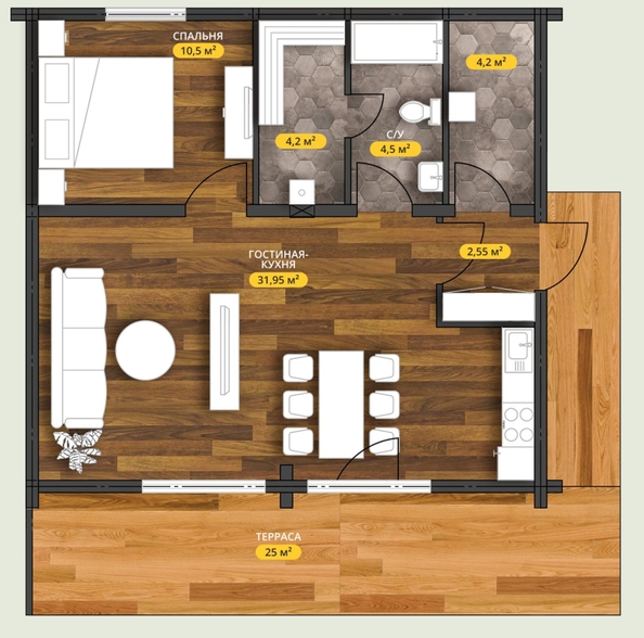 
   Продам дом, 83 м², Содружество

. Фото 12.