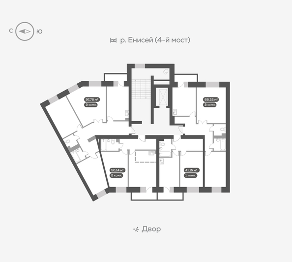 
   Продам 1-комнатную, 41.2 м², Академгородок ул, 80

. Фото 4.