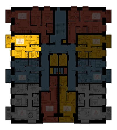 
   Продам 2-комнатную, 33.78 м², Биография, дом 2, корп 2

. Фото 2.