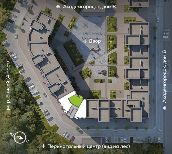 
  Продается 2-комн. квартира, 61.1 м², ЖК Академгородок, дом 7
. Фото 1.