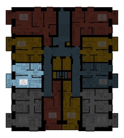 
  Продается 2-комн. квартира, 33.78 м², ЖК Биография, дом 2, корп 1
. Фото 2.