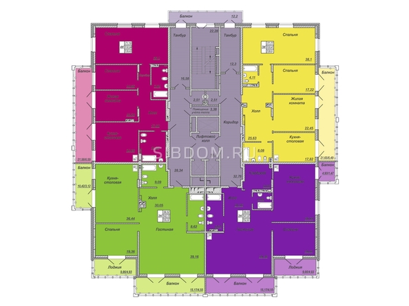 
  Продается 2-комн. квартира, 144.6 м², ЖК Кристалл, корпус 2
. Фото 4.