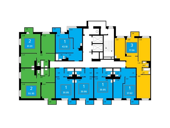
  Продается 3-комн. квартира, 77.06 м², ЖК Преображенский, дом 12
. Фото 4.