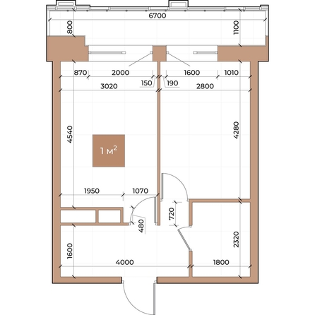 
  Продается 1-комн. квартира, 38.4 м², ЖК Небо над Енисеем, корпус 1
. Фото 3.