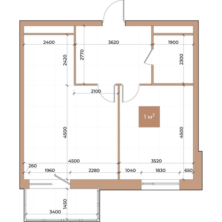 
  Продается 1-комн. квартира, 56.5 м², ЖК Небо над Енисеем, корпус 2
. Фото 2.