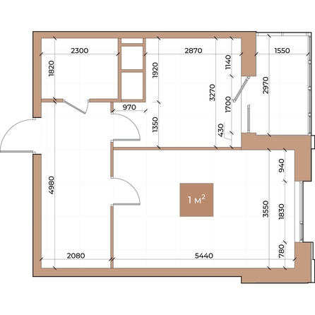 
  Продается 1-комн. квартира, 45.7 м², ЖК Небо над Енисеем, корпус 2
. Фото 2.