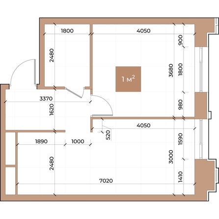 
  Продается 1-комн. квартира, 43.3 м², ЖК Небо над Енисеем
. Фото 3.