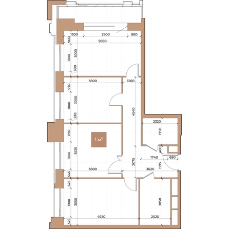 
  Продается 3-комн. квартира, 77.4 м², ЖК Небо над Енисеем
. Фото 3.