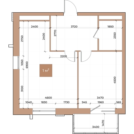 
  Продается 1-комн. квартира, 56.9 м², ЖК Небо над Енисеем
. Фото 2.