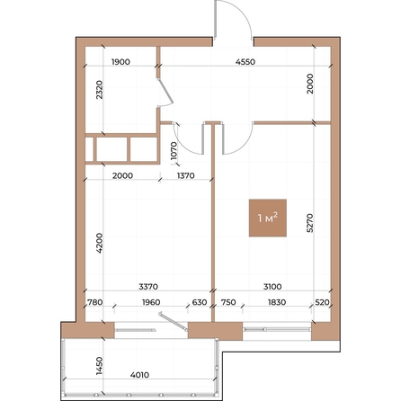 
  Продается 1-комн. квартира, 46 м², ЖК Небо над Енисеем
. Фото 2.