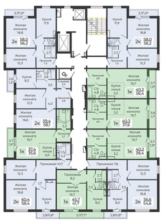 
  Продается студия, 35.6 м², ЖК Три слона, дом 1
. Фото 2.