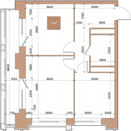 
  Продается 2-комн. квартира, 55.2 м², ЖК Небо над Енисеем
. Фото 3.