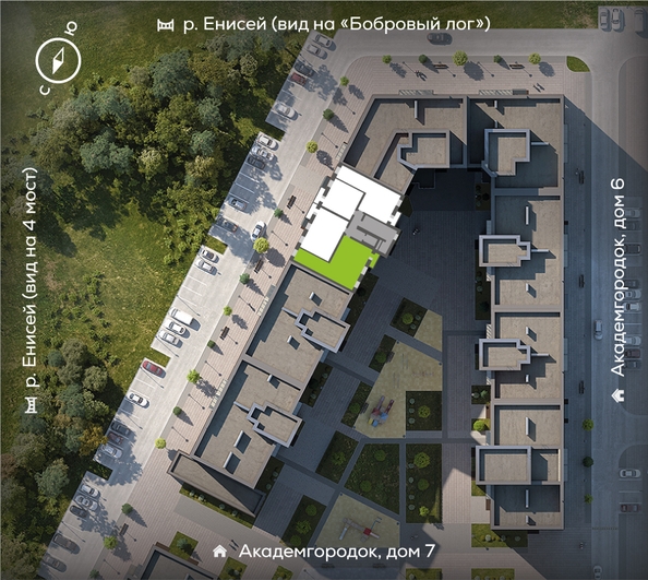 
  Продается 3-комн. квартира, 85.3 м², ЖК Академгородок, дом 8
. Фото 1.