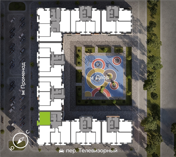 
  Продается 2-комн. квартира, 58.08 м², ЖК Сити-квартал Октябрьский, дом 2
. Фото 1.