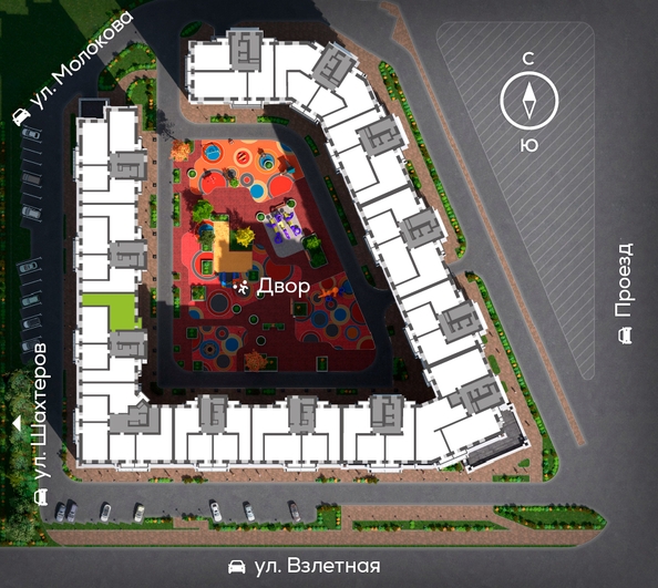 
  Продается 3-комн. квартира, 80.69 м², ЖК Сити-квартал на Взлетной, дом 1
. Фото 1.